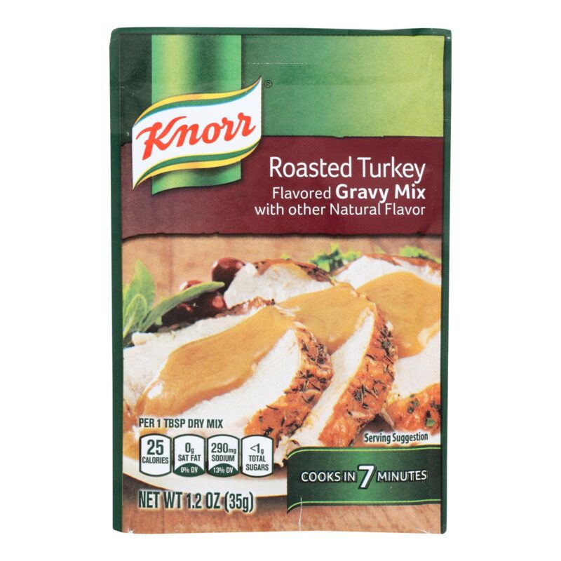 Knorr Gravy Mix - Roasted Turkey Flavored - 1.2 oz - Case of 12