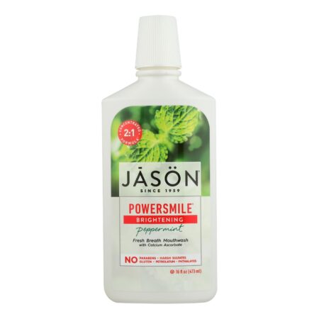 Jason PowerSmile Mouthwash Peppermint - 16 fl oz