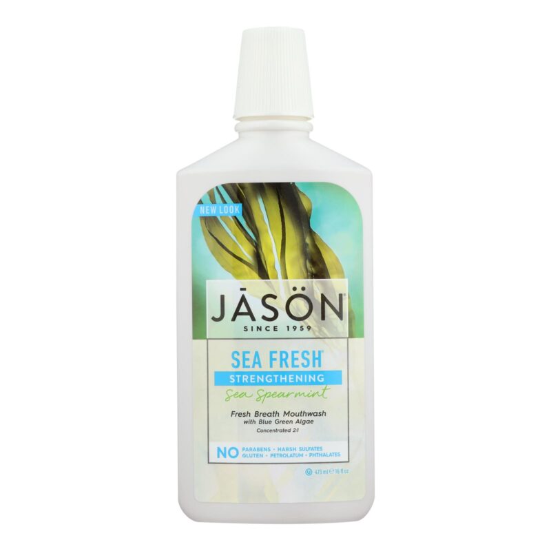 Jason Sea Fresh Biologically Active Mouthwash Deep Sea Spearmint - 16 fl oz