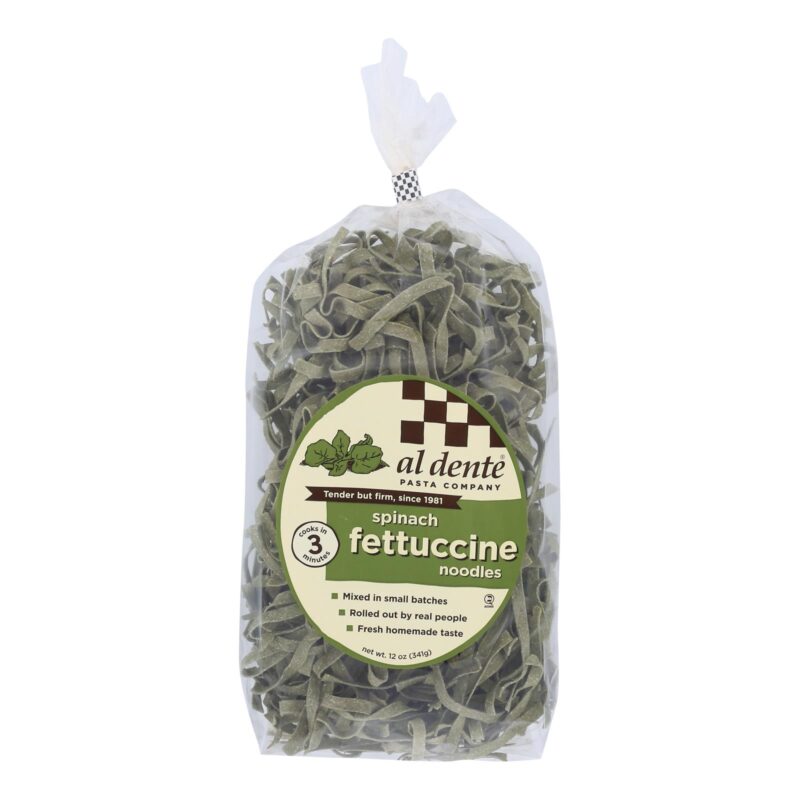 Al Dente - Fettuccine - Spinach - Case of 6 - 12 oz.