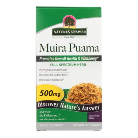Nature's Answer - Muira-puama Bark 500mg - 1 Each - 90 CAP