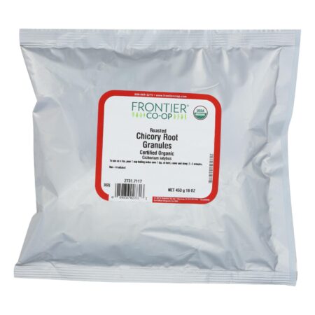 Frontier Herb Organic Roasted Chicory Root Granules - Single Bulk Item - 1LB