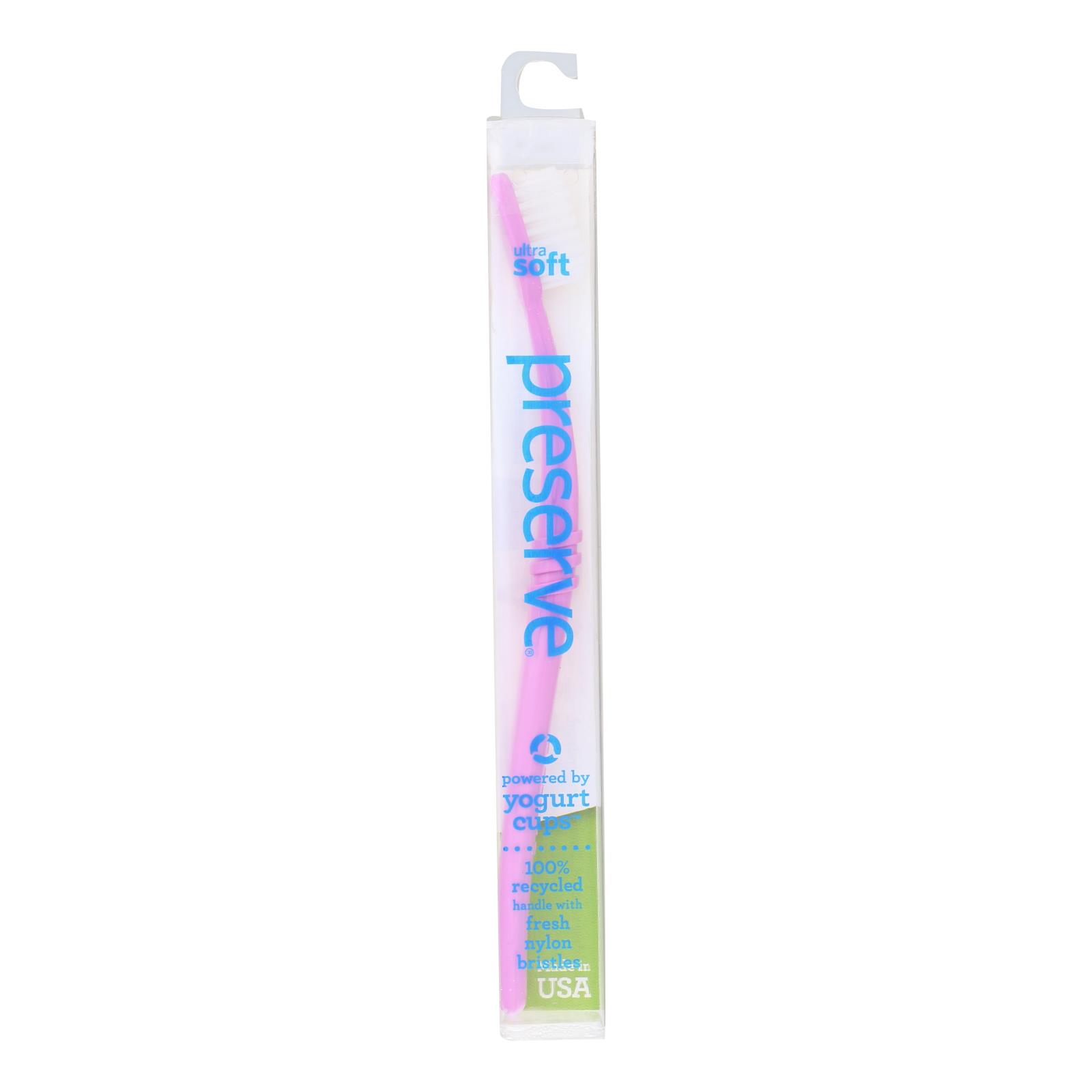 Preserve Toothbrush is a Travel Case Ultra Soft - 6 Pack - Assorted Colors