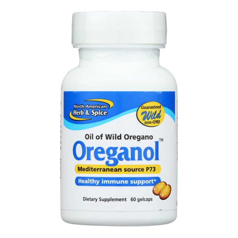 North American Herb and Spice Oreganol Oil of Wild Oregano - 60 Gelatin Capsules