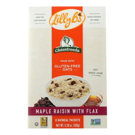 Gluten Freeda Instant Oatmeal - Maple Raisin - Case of 8 - 11.05 oz.