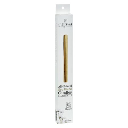 Wally's Natural Products Plain Paraffin Ear Candles - 2 Candles