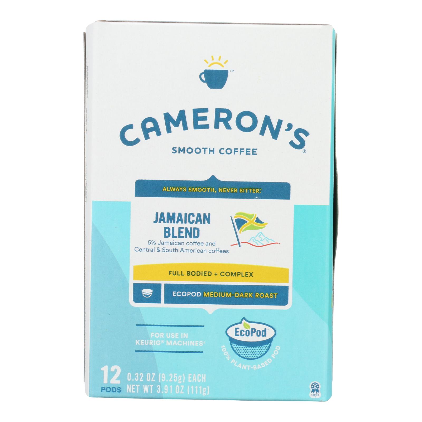 Cameron’S Specialty Coffee, Jamaican Blue Mountain Blend - Case of 6 - 12 CT