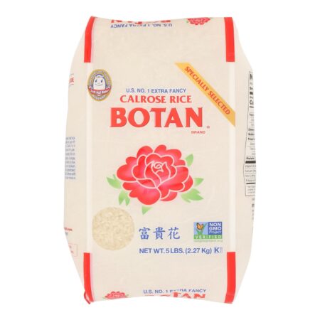 Botan Rice - Rice - Calrose - Case of 8 - 5 lb.