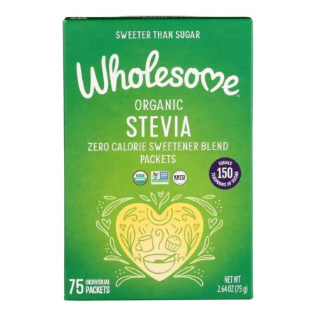 Wholesome Sweeteners Stevia - Organic - 75 count - case of 6
