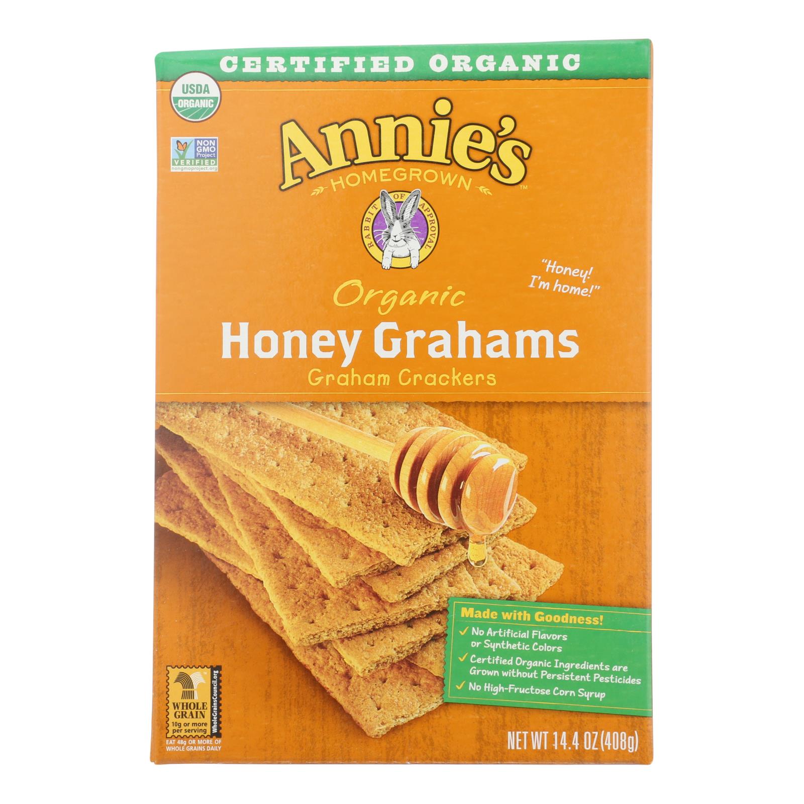 Annie's Homegrown Organic Honey Graham Crackers - 1 Each - 14.4 OZ