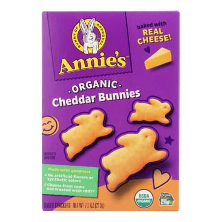 Annie's Homegrown - Snack Crackr Ched Bun - Case of 12-7.5 oz.