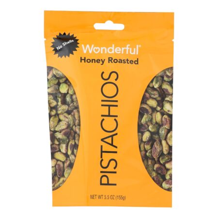 Wonderful Pistachios - Pistachios Hny Roasted No Sh - Case of 10 - 5.5 OZ