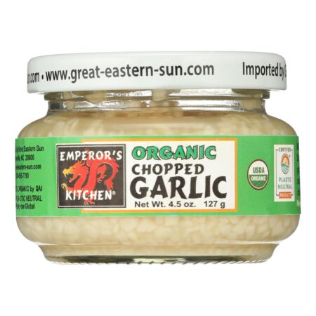 Emperors Kitchen Garlic - Organic - Chopped - 4.5 oz - case of 12