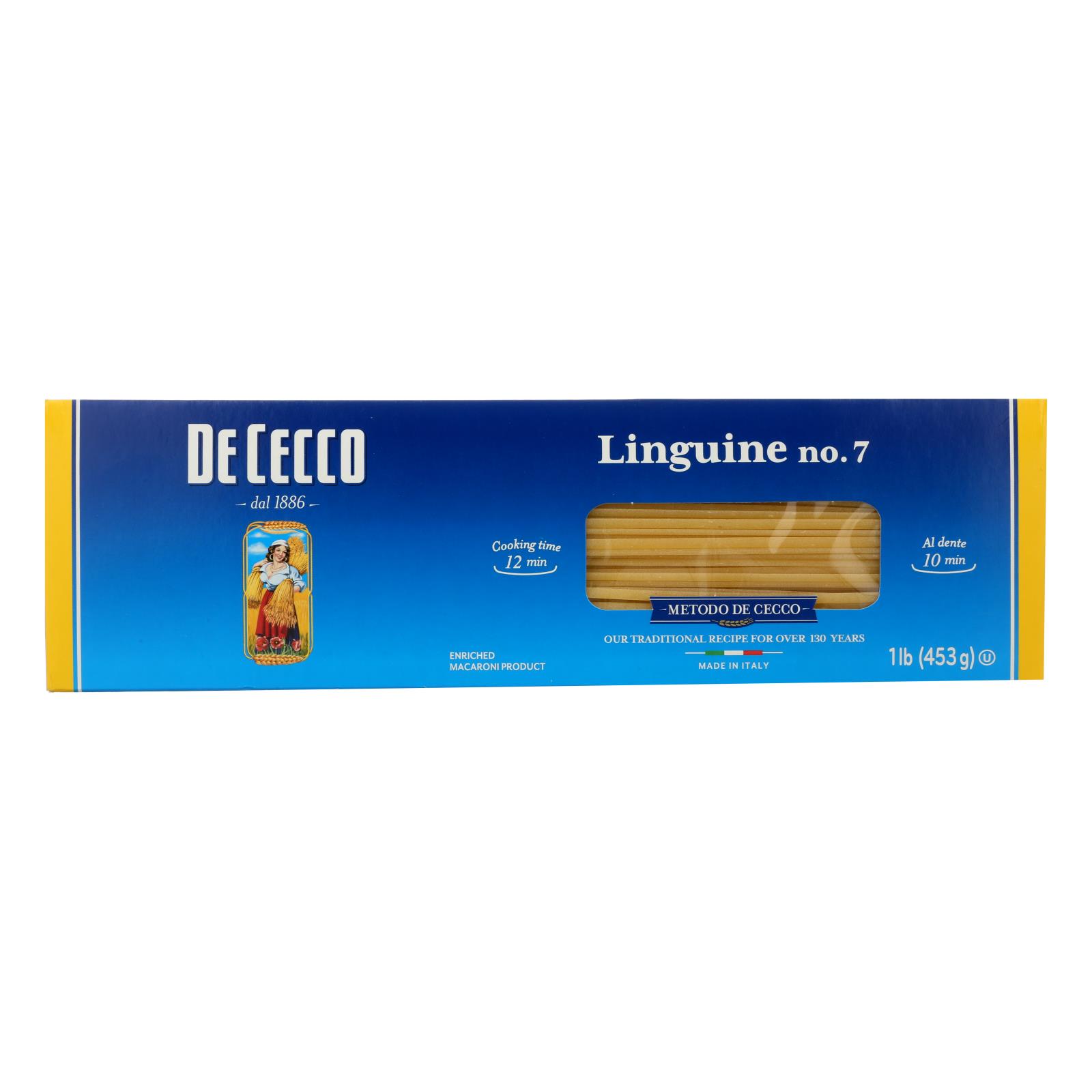 De Cecco Pasta - Linguine Pasta - Case of 20 - 16 oz.