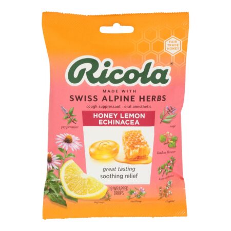 Ricola - Cough Drop Ech Honey Lemon - Case of 8-19 CT
