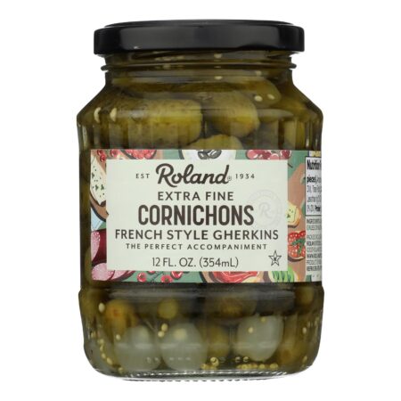 Roland Cornichons Gherkins - Case of 12 - 12 oz.