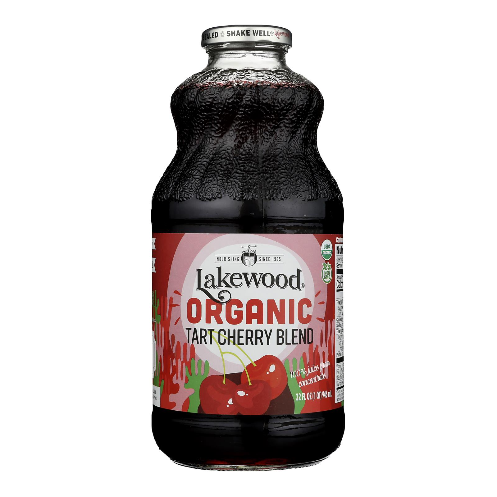 Lakewood - Organic Juice - Tart Cherry - Case of 6 - 32 fl oz.