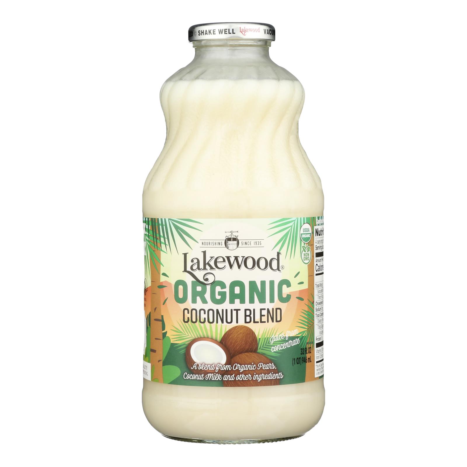 Lakewood - Organic Juice - Coconut Blend - Case of 6 - 32 fl oz.