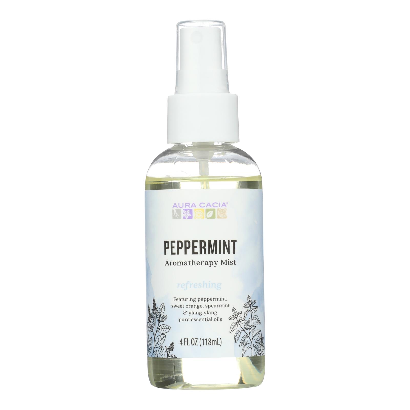 Aura Cacia - Aromatherapy Mist Peppermint Harvest - 4 fl oz