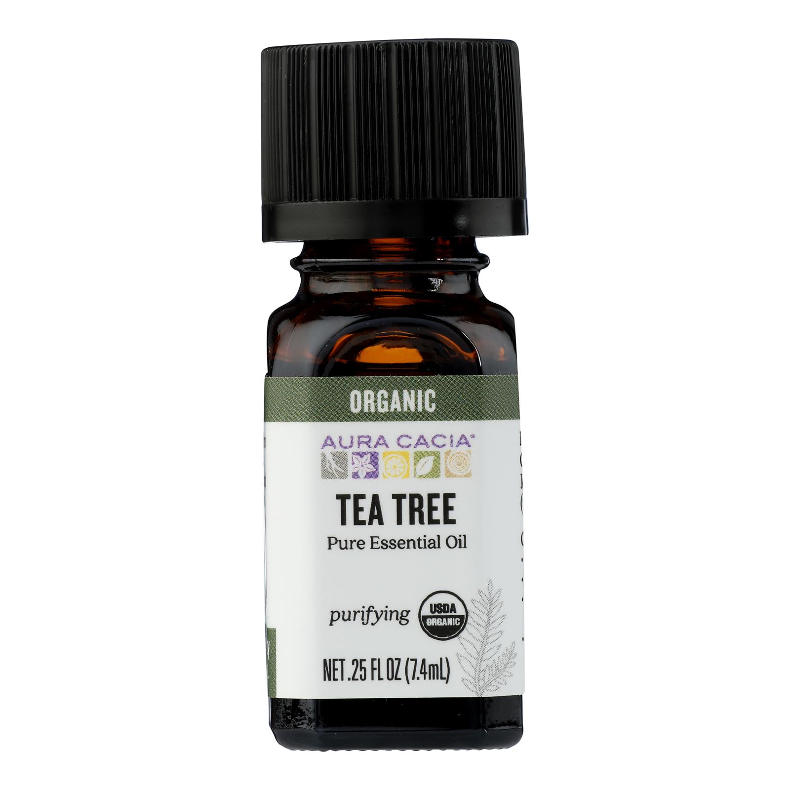 Aura Cacia - Organic Essential Oil - Tea Tree - .25 oz
