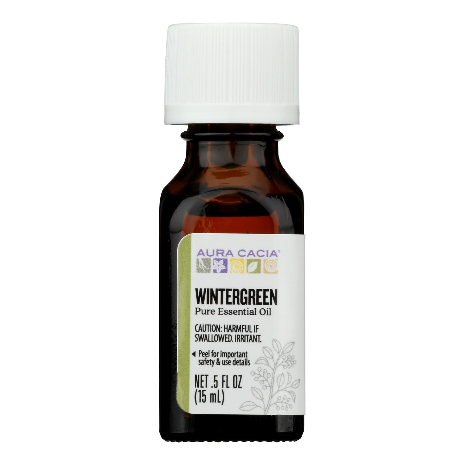 Aura Cacia - Pure Essential Oil Wintergreen - 0.5 fl oz