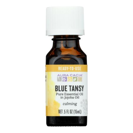 Aura Cacia - Ess Oil Blue Tansy Jojoba - 1 Each - .5 FZ
