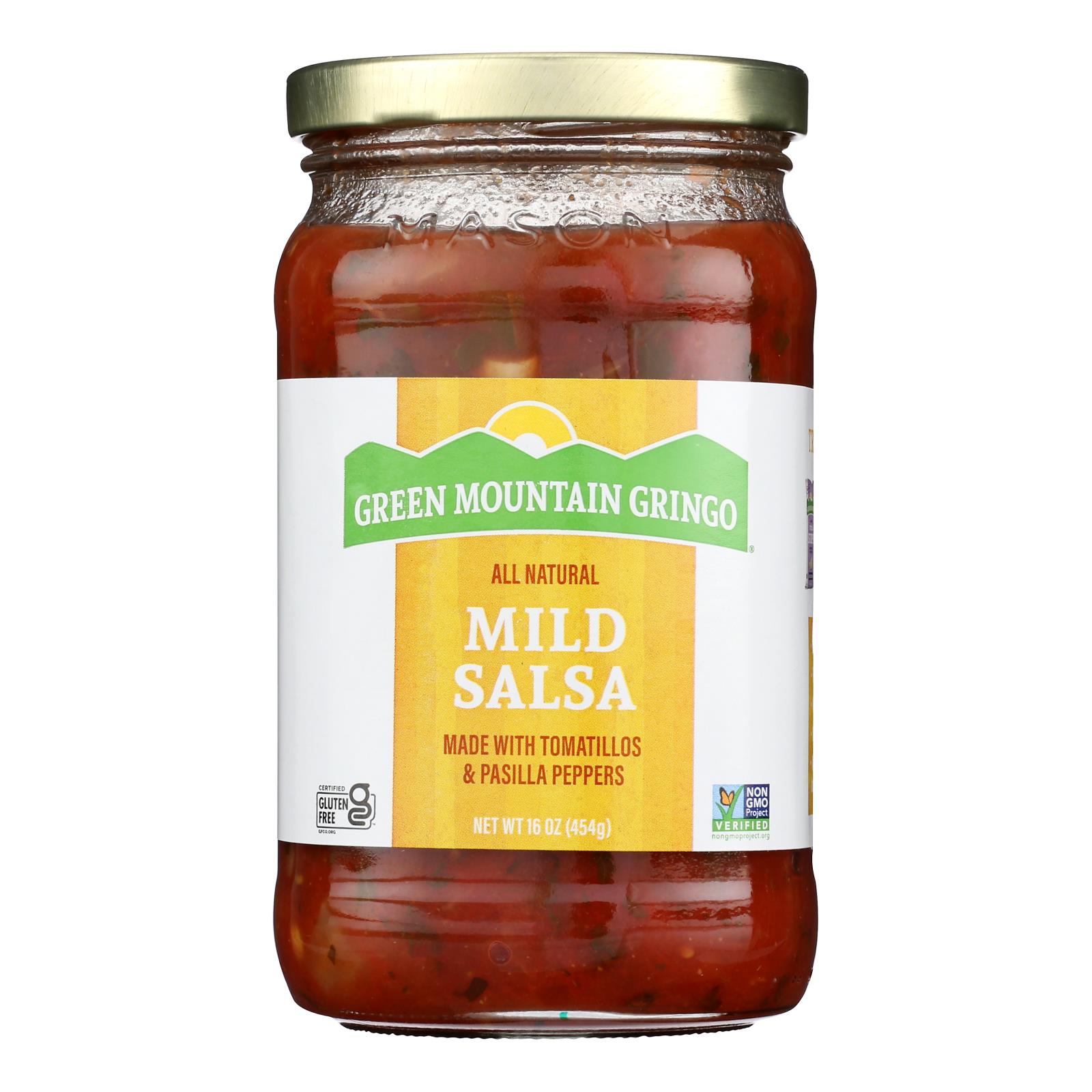 Green Mountain Gringo Mild Salsa - Case of 12 - 16 oz.
