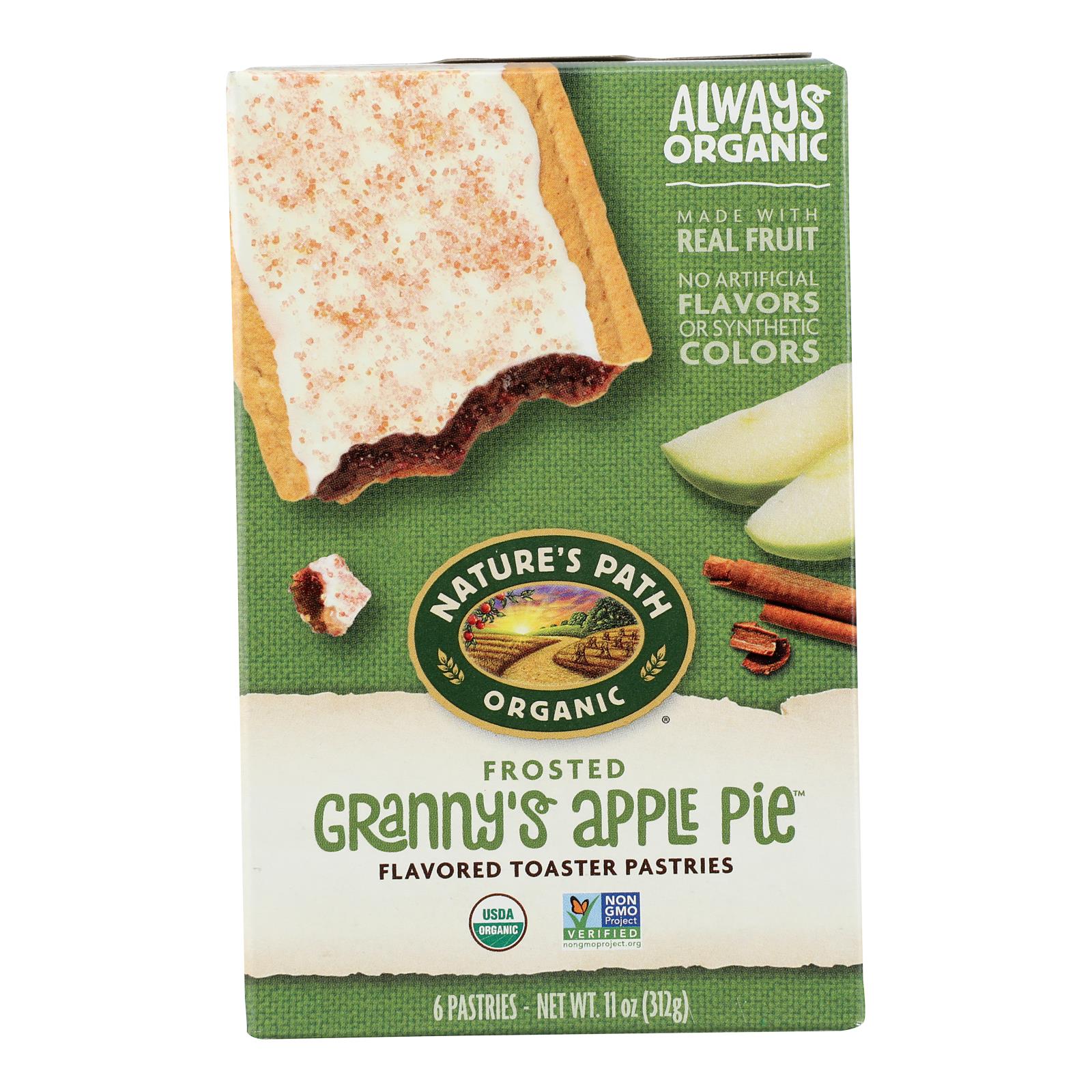 Nature's Path Organic Frosted Toaster Pastries - Granny's Apple Pie - Case of 12 - 11 oz.