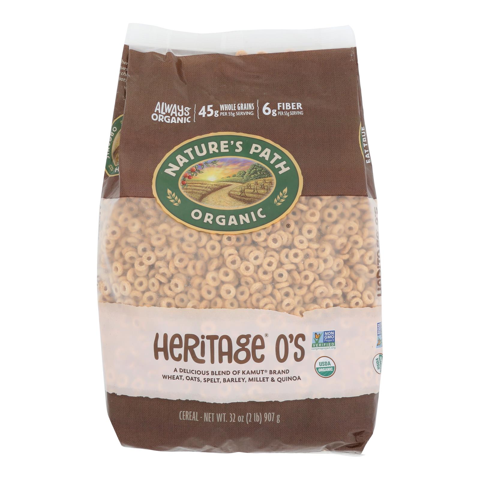 Nature's Path Organic Heritage O's Cereal - Case of 6 - 32 oz.