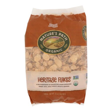 Nature's Path Organic Heritage Flakes Cereal - Case of 6 - 32 oz.