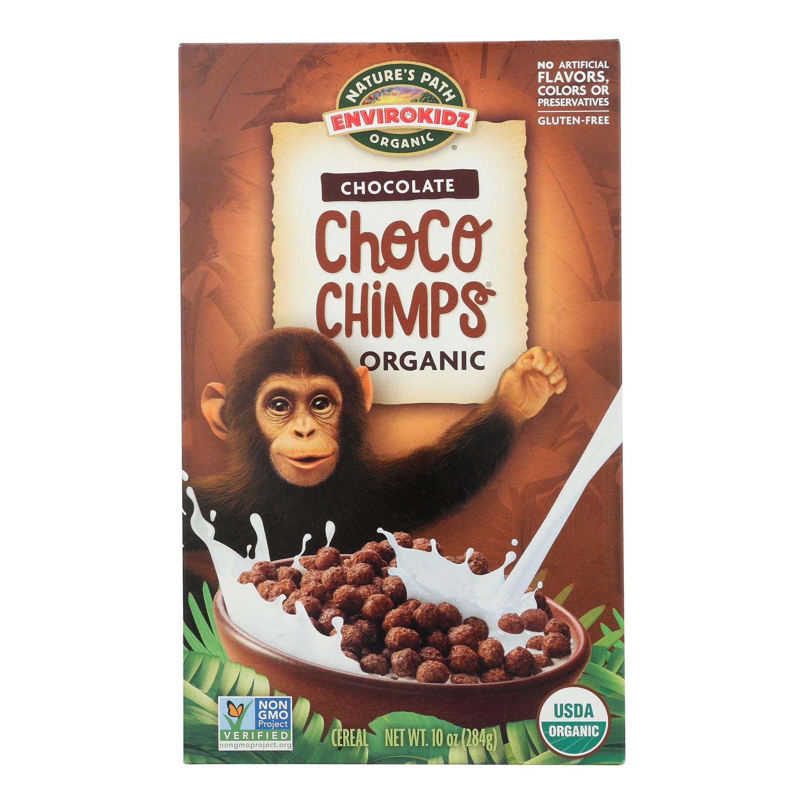 Envirokidz - Cereal - Organic - Choco Chimps - Gluten Free - 10 oz