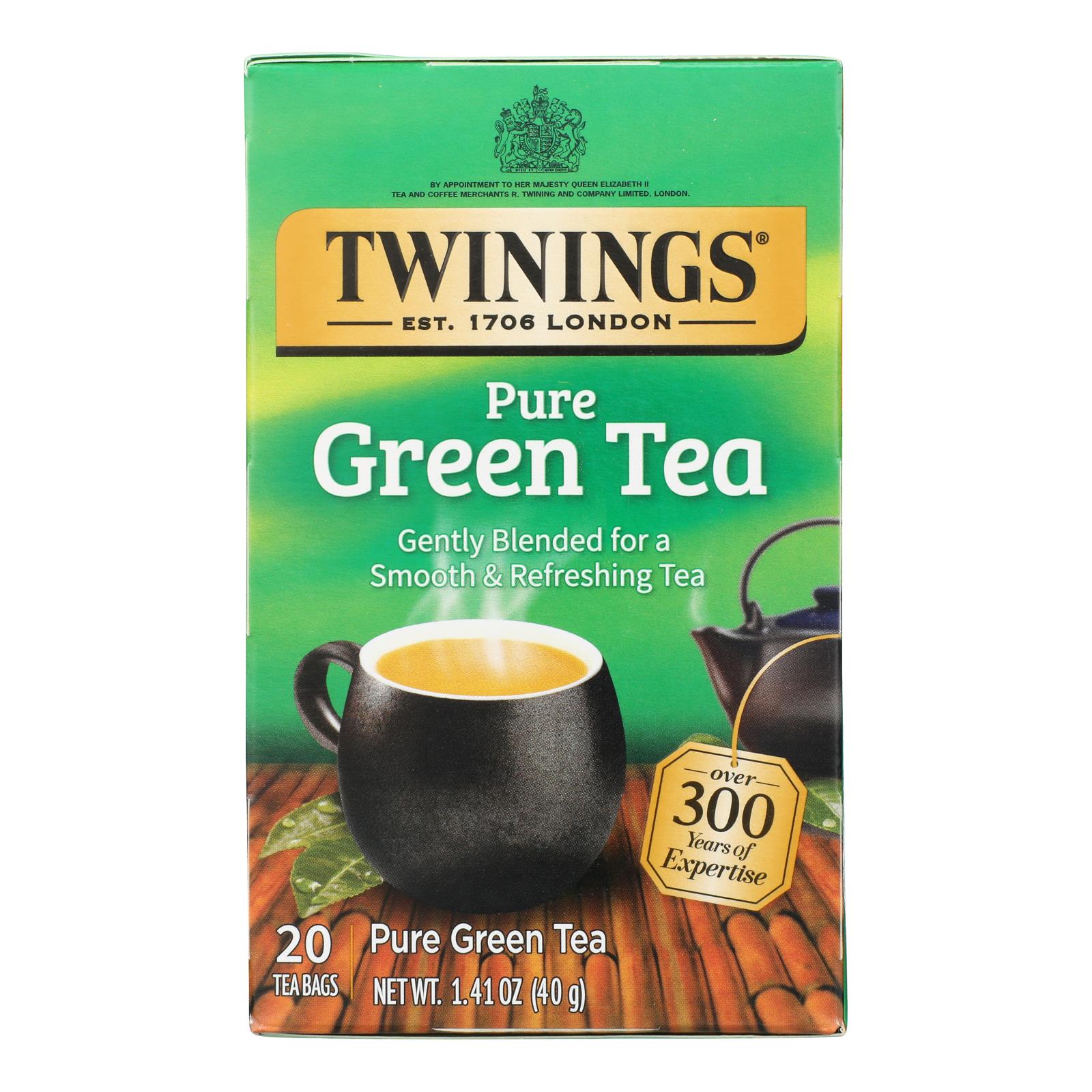 Twinings Tea Green Tea - Natural - Case of 6 - 20 Bags