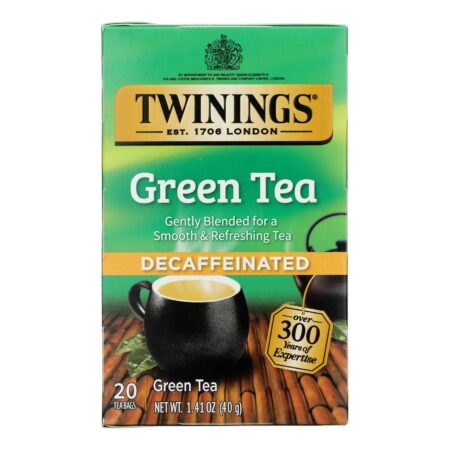 Twinings Tea Green Tea - Decaffeinated - Case of 6 - 20 Bags