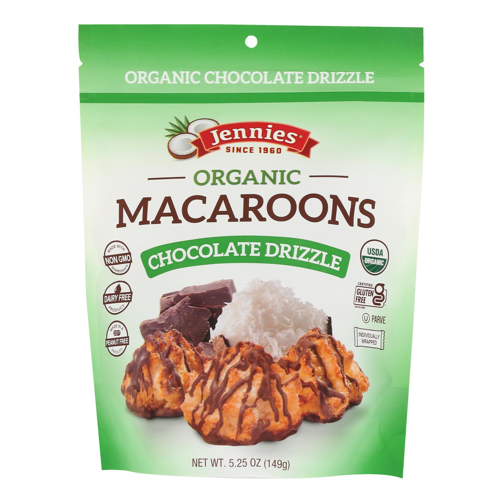 Jennies - Macaroon Chocolate Drizzle - Case of 6 - 5.25 OZ