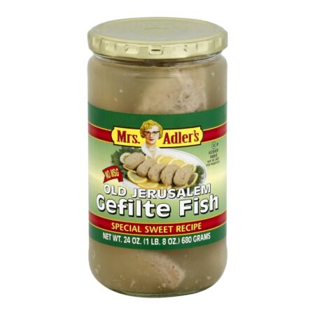 Mrs. Adler Old Jerusalem Style Gefilte Fish - Case of 12 - 24 OZ