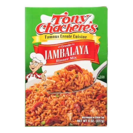Tony Chachere's Famous Creole Cuisine Creole Jambalaya Dinner Mix - Case of 12 - 8 OZ