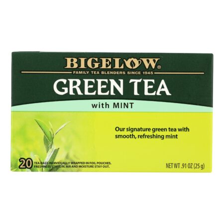 Bigelow Tea Green Tea - with Mint - Case of 6 - 20 BAG