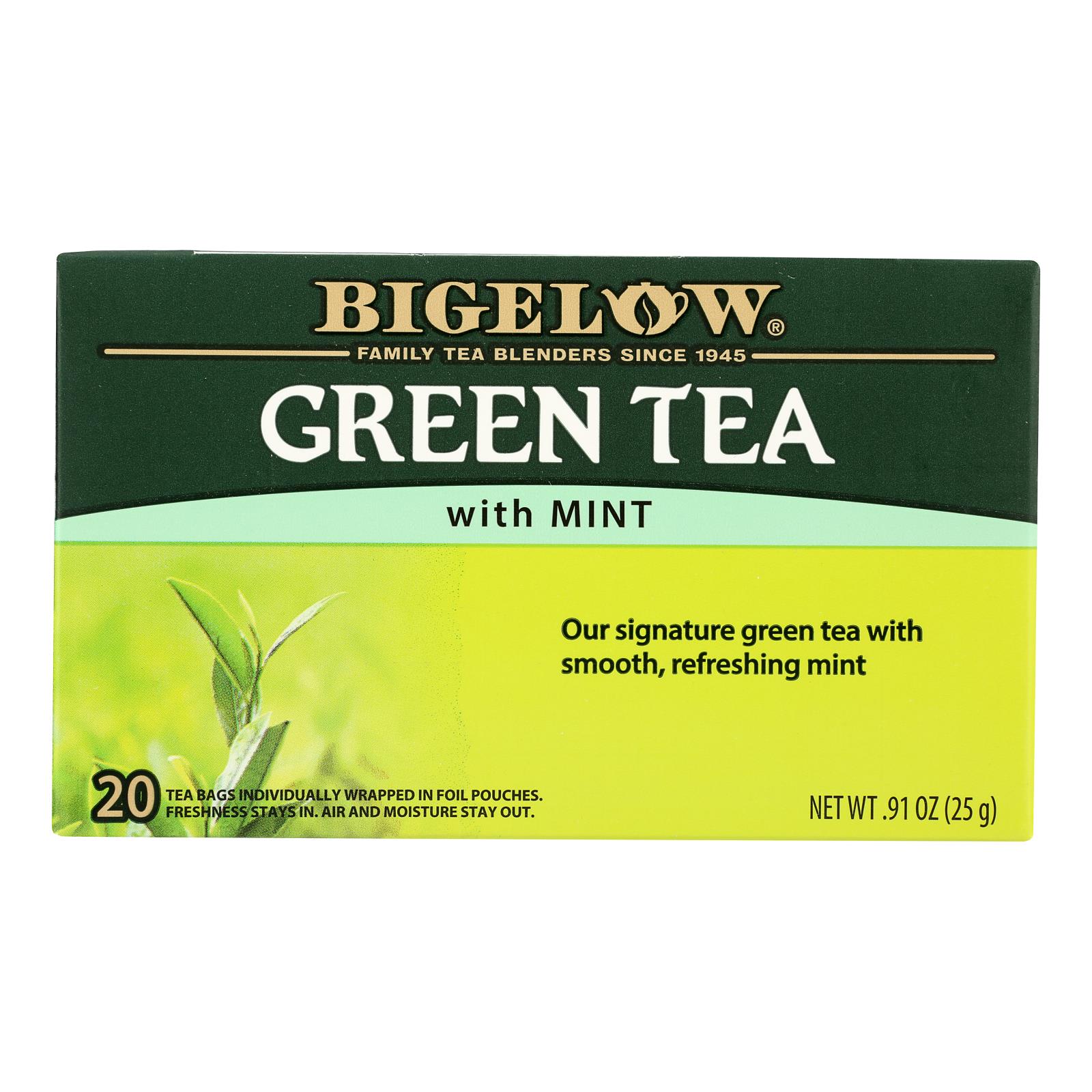 Bigelow Tea Green Tea - with Mint - Case of 6 - 20 BAG