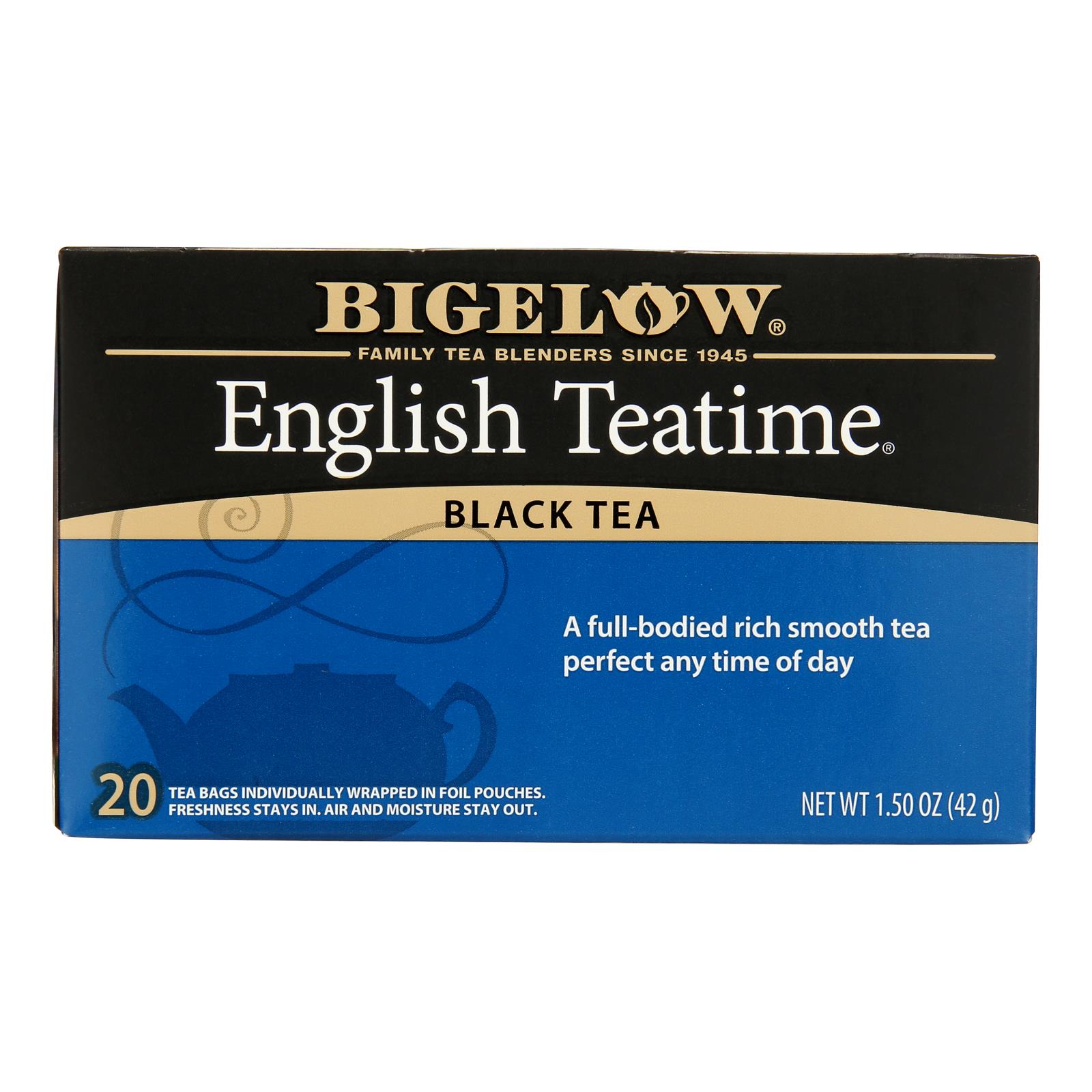 Bigelow Tea English Teatime Black Tea - Case of 6 - 20 Bags