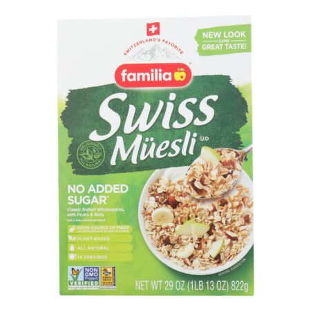 Familia - Muesli Swiss No Add Sugar - Case of 6-29 OZ