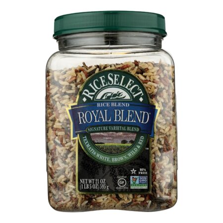 Rice Select Royal Blend - White Brown and Red - Case of 4 - 21 oz.
