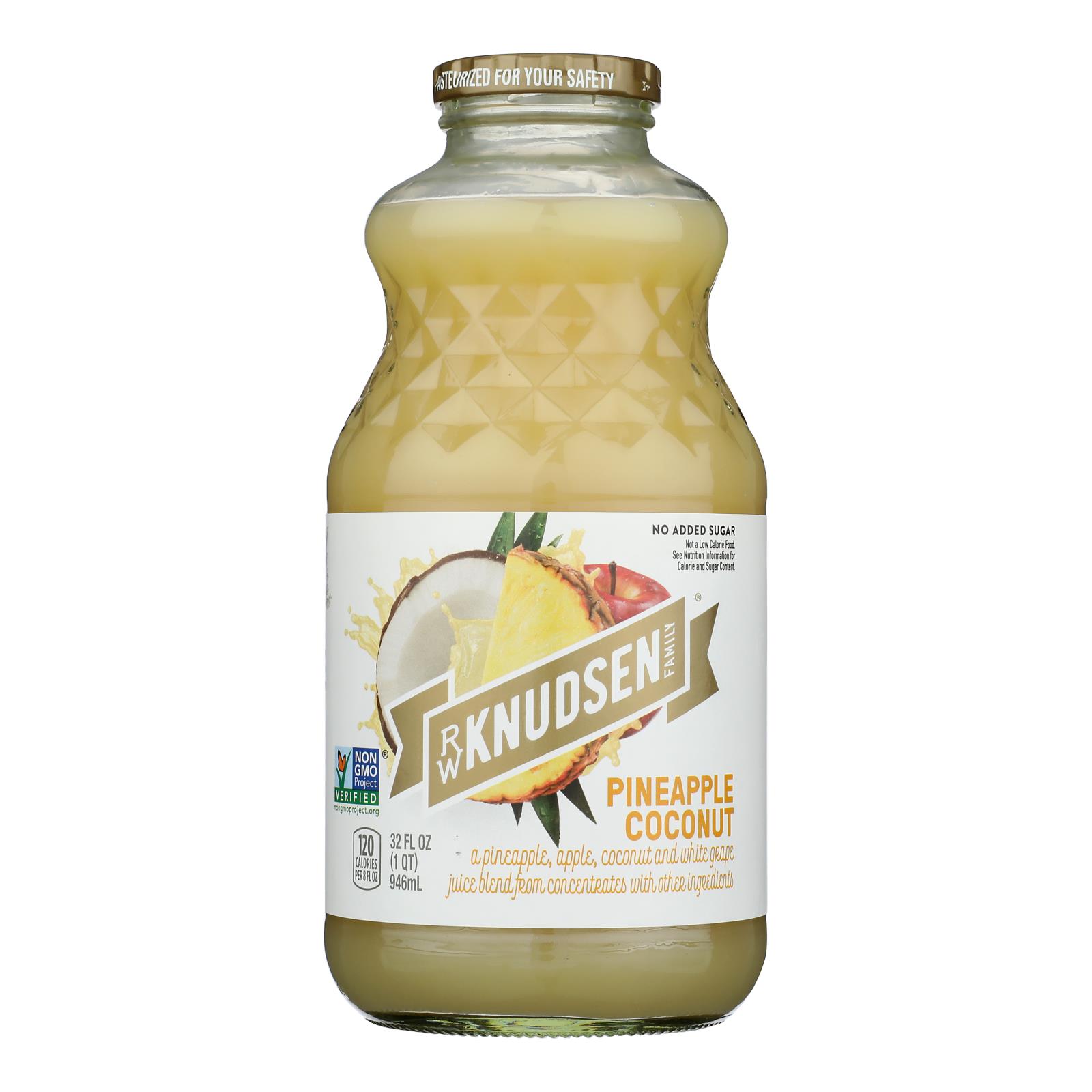 Rw Knudsen Pineapple Coconut Juice - Case of 6 - 32 FZ
