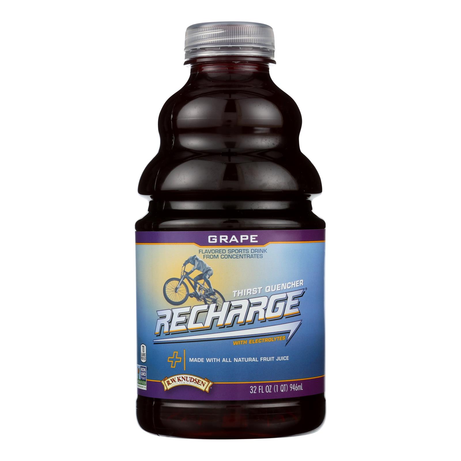 Rw Knudsen Petrecharge Grape Juice - Case of 6 - 32 FZ