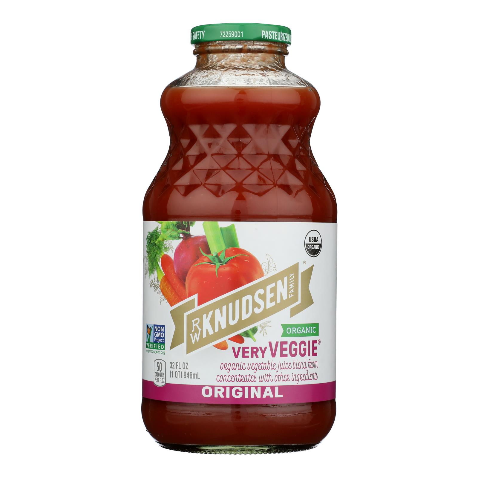 Rw Knudsen Organic Veggie Juice Blend - Case of 6 - 32 FZ