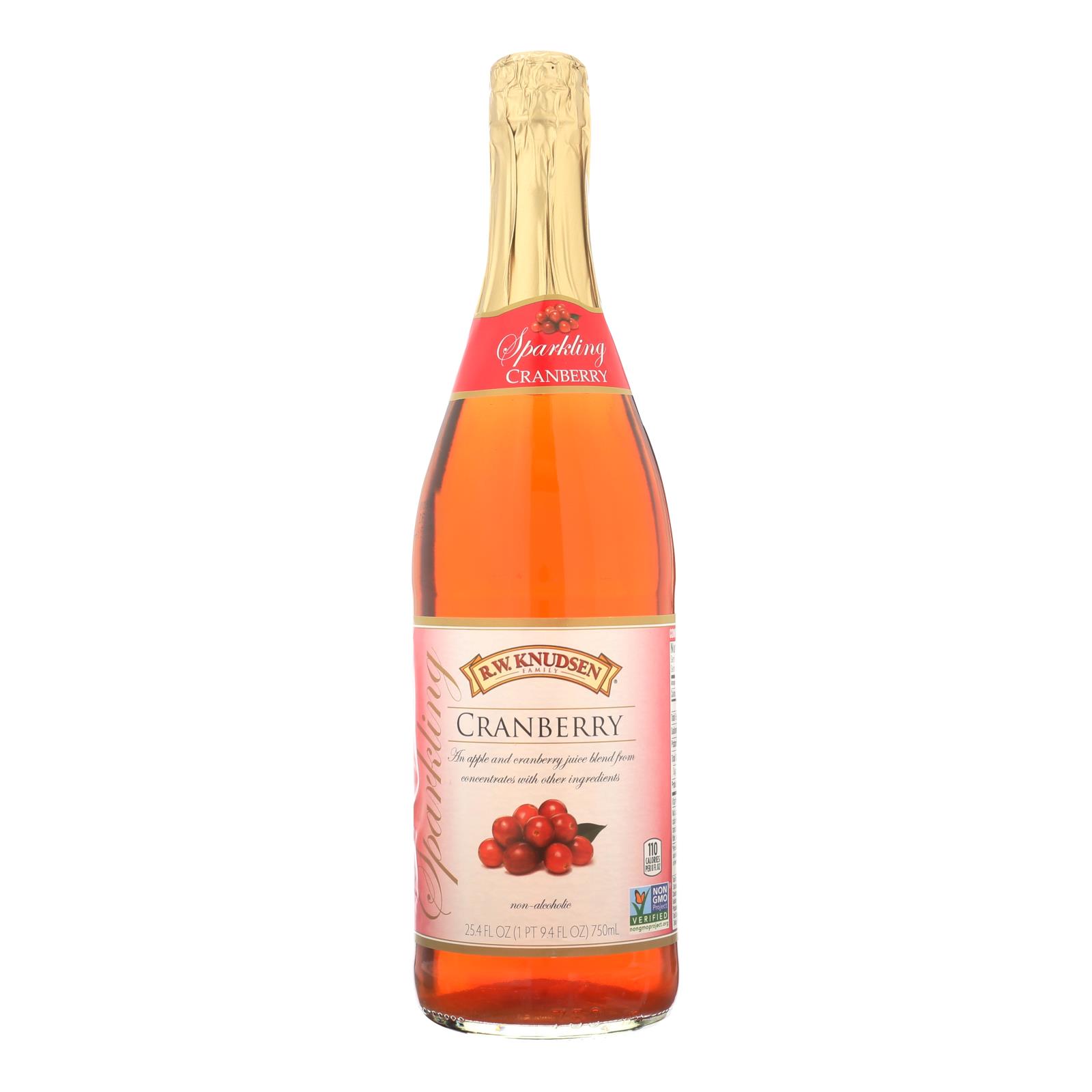 R.W. Knudsen - Sparkling Juice - Cranberry - Case of 12 - 750 ml