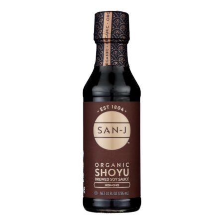 San - J Shoyu Soy Sauce - Organic - Case of 6 - 10 Fl oz.