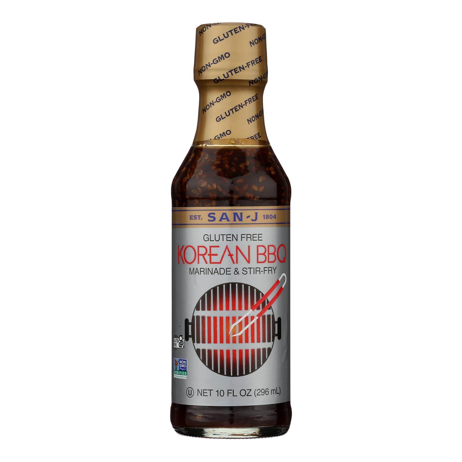 San-j - Sauce Korean BBQ Marinade - Case of 6 - 10 FZ