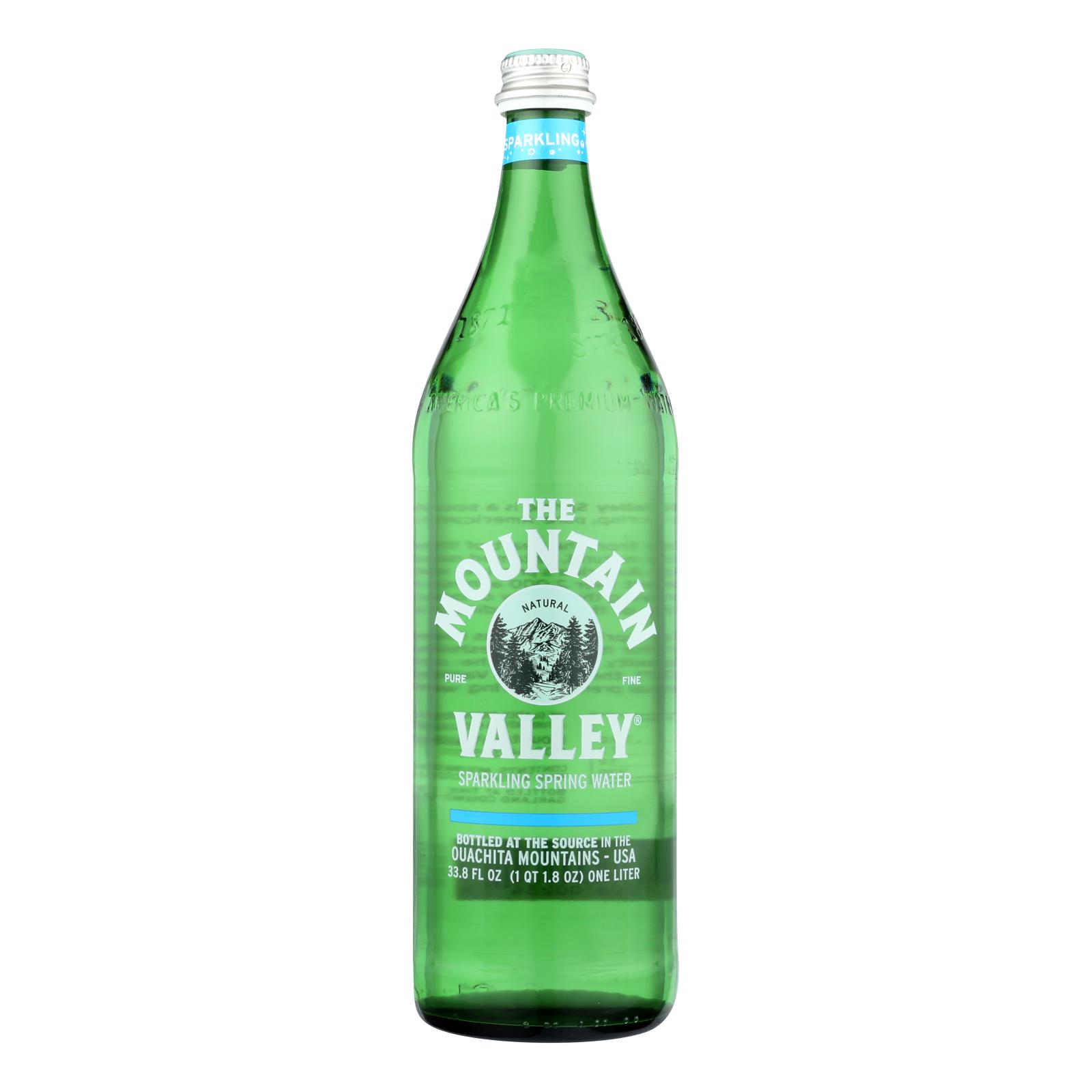 The Mountain Valley Sparkling Spring Water - Case of 12 - 1 LTR
