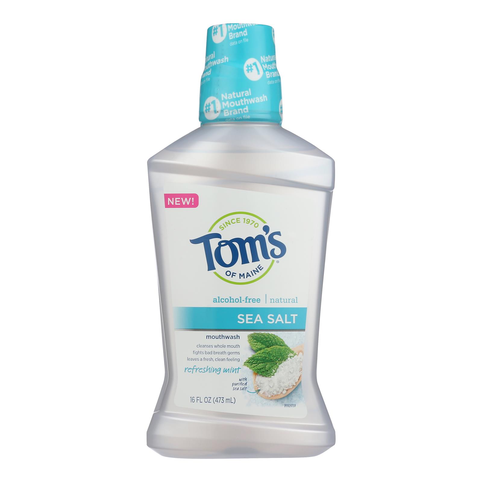 Tom's Of Maine - Mouthwash Sea Salt Mint - 1 Each - 16 OZ