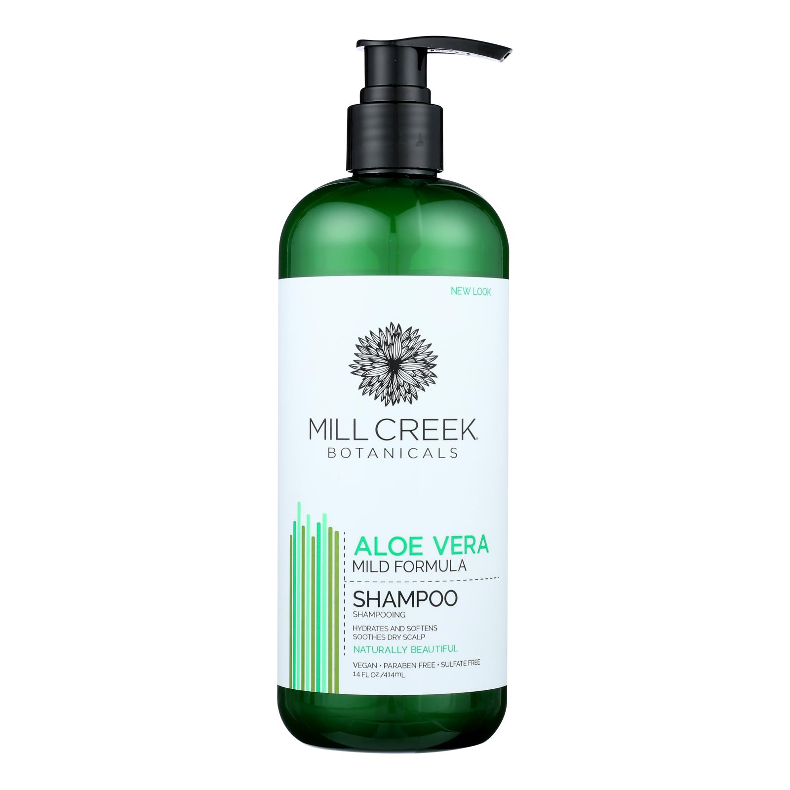 Mill Creek Botanicals Aloe Vera Shampoo Hydrates And - 1 Each - 14 FZ
